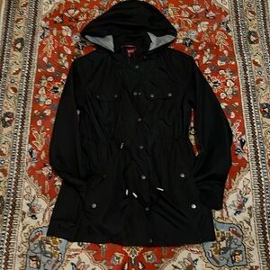 Merona Women’s Sweatshirt-Lined Weatherproof Hooded Anorak Size Small